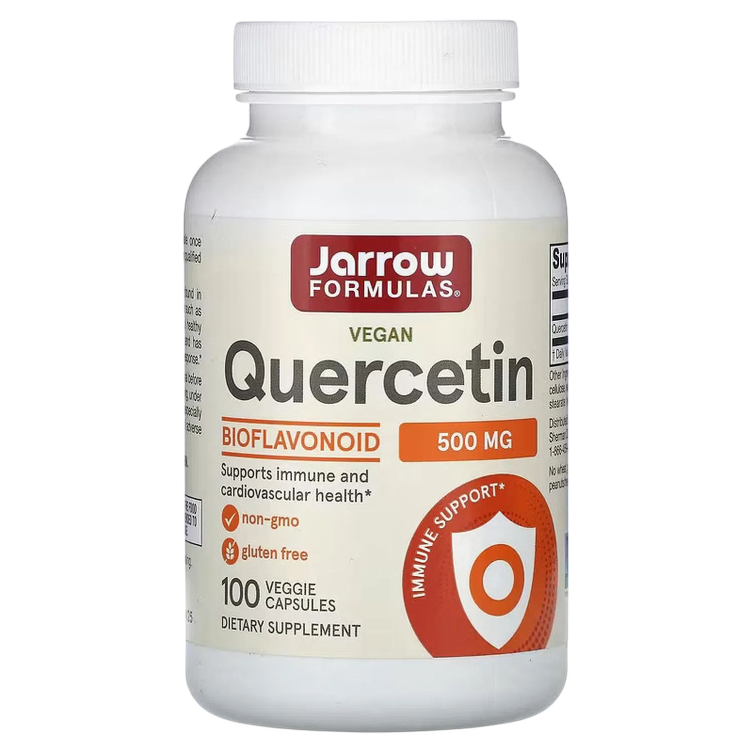 Quercetina Vegana 500mg, 100 Cápsulas Veg – Jarrow Formulas-Wellu