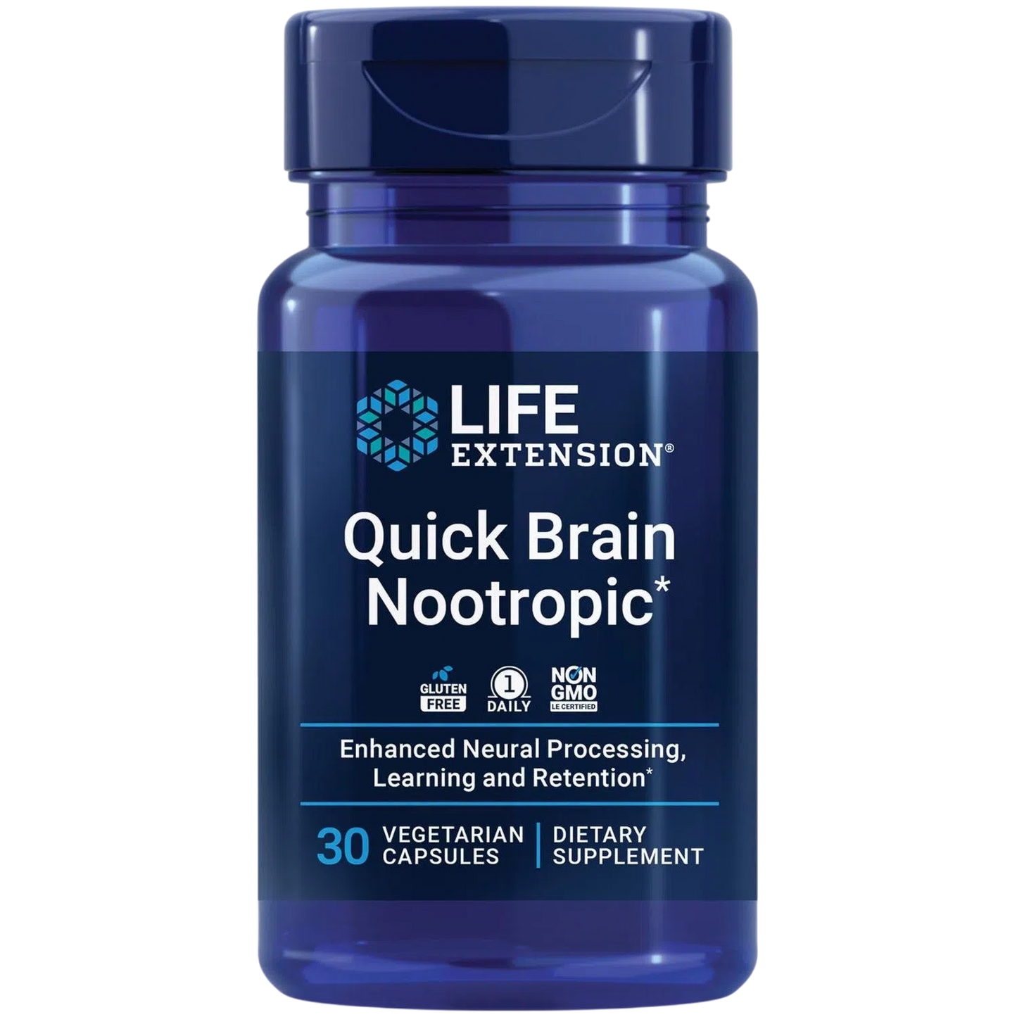 Quick Brain Nootropic, 30 Cápsulas – Life Extension-Wellu