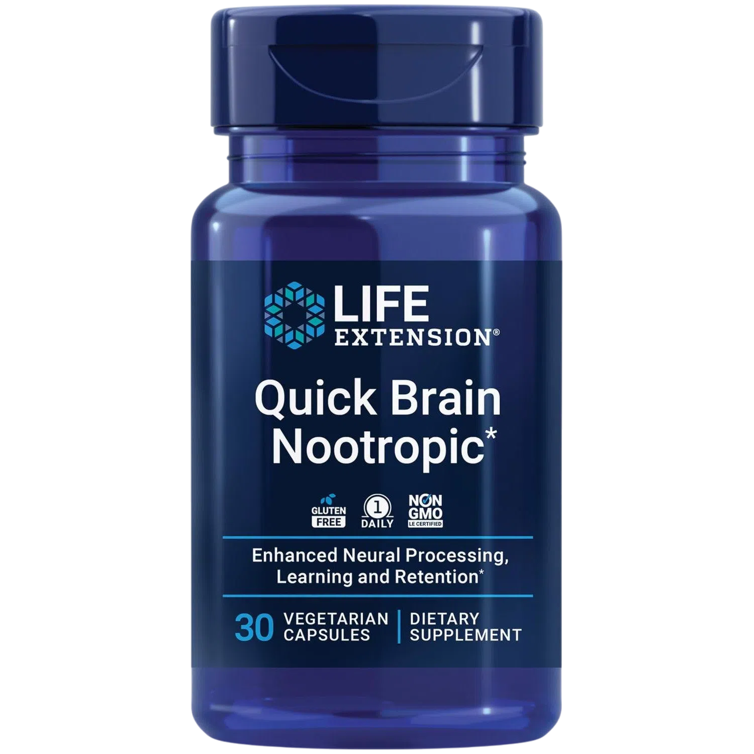 Quick Brain Nootropic, 30 Cápsulas – Life Extension-Wellu