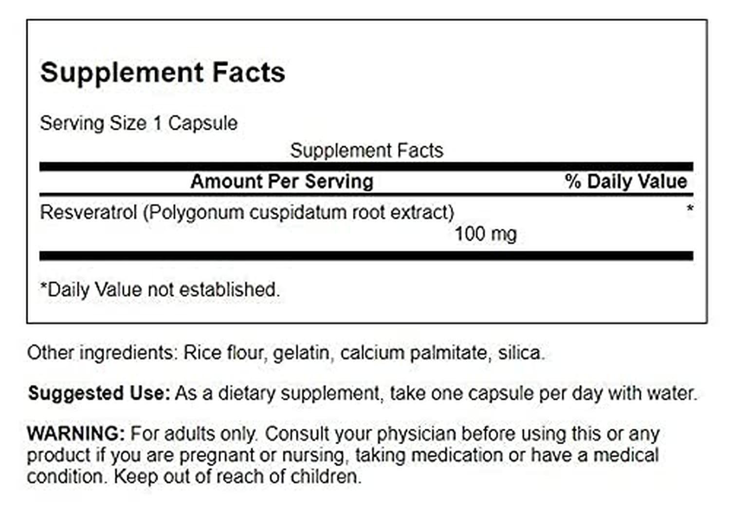 Resveratrol 100mg, 30Caps – Swanson-Wellu