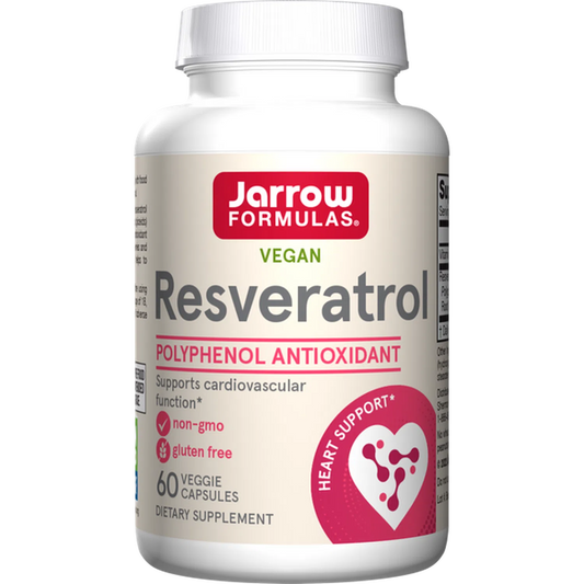 Resveratrol 100mg, 60 Cápsulas Vegetales – Jarrow Formulas-Wellu