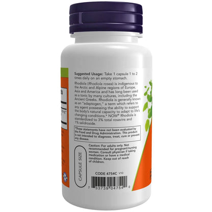 Rhodiola Rosea 500mg, 60 Capsules-Wellu