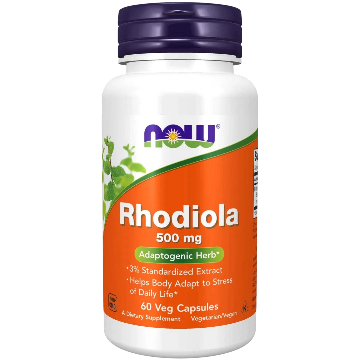 Rhodiola Rosea 500mg, 60 Capsules-Wellu