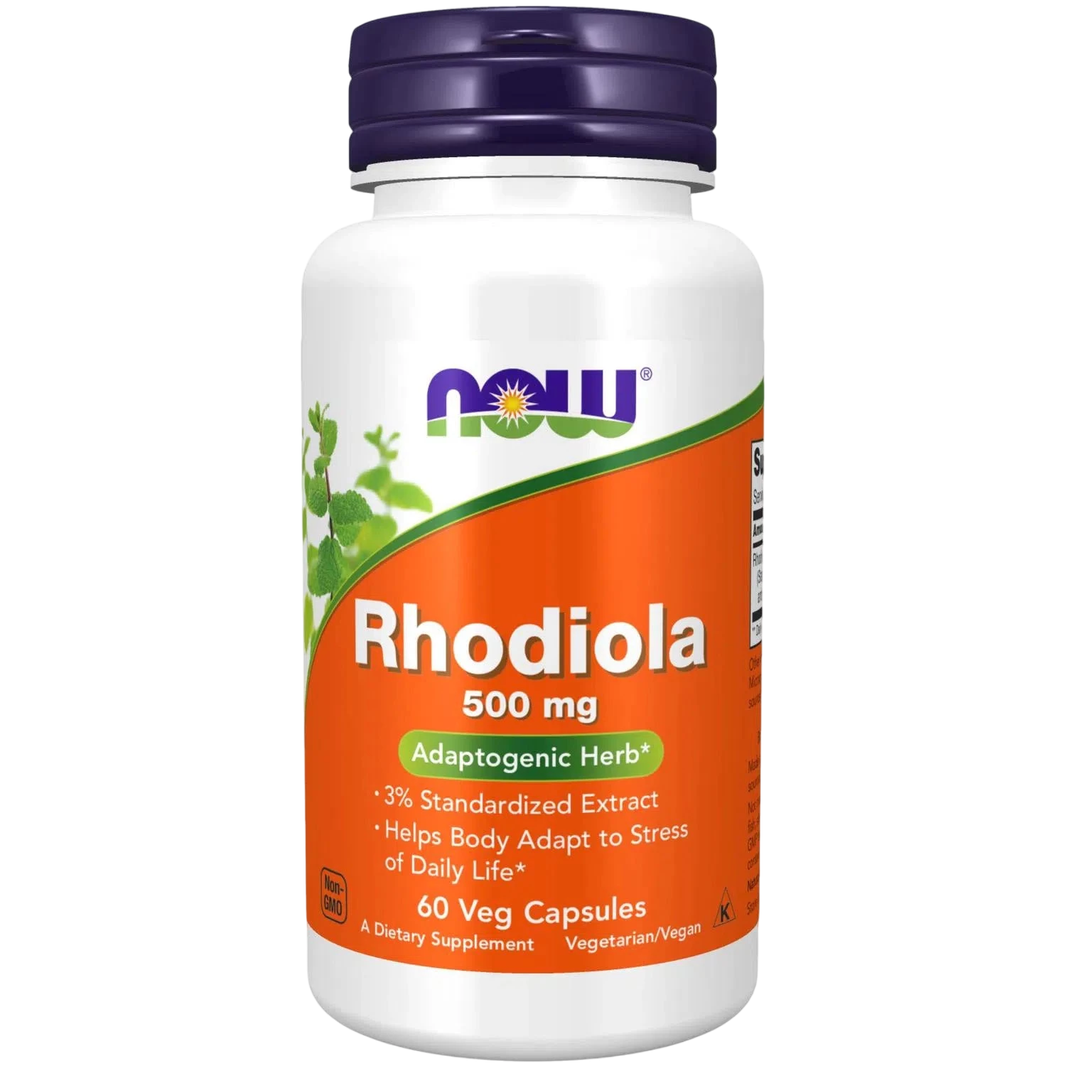 Rhodiola Rosea 500mg, 60 Capsules-Wellu