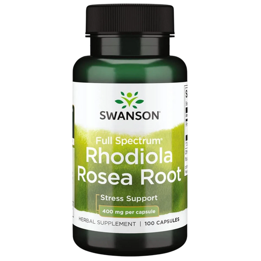 Rhodiola Rosea Raíz 400mg (Soporte Estrés), 100 Caps – Swanson-Wellu