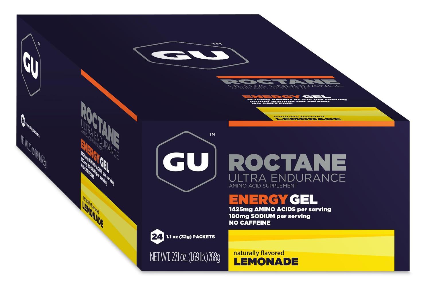 Roctane Gel Energía, Lemonade (24 gels 32g) – GU Energy-Wellu