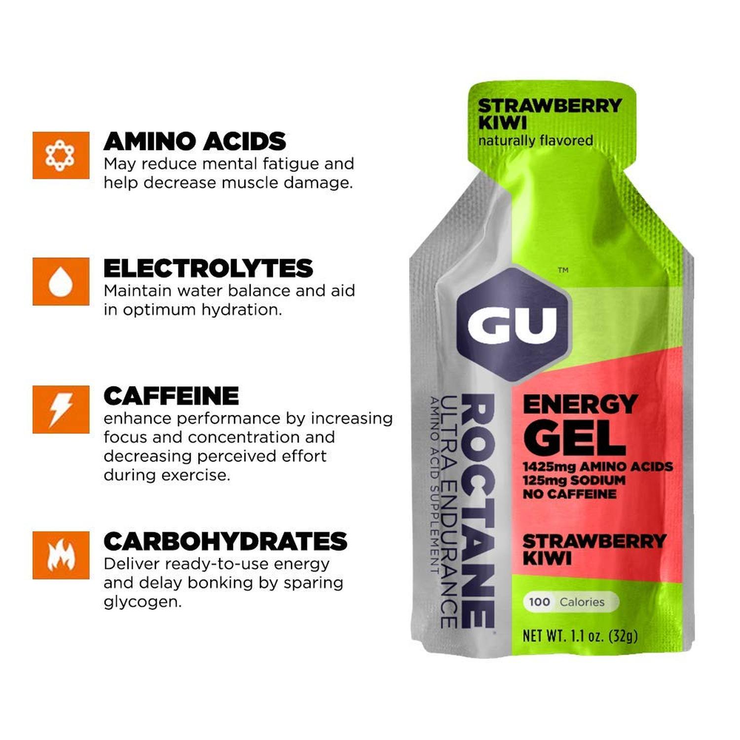 Roctane Gel Energía, Strawberry Kiwi 32g – GU Energy-Wellu