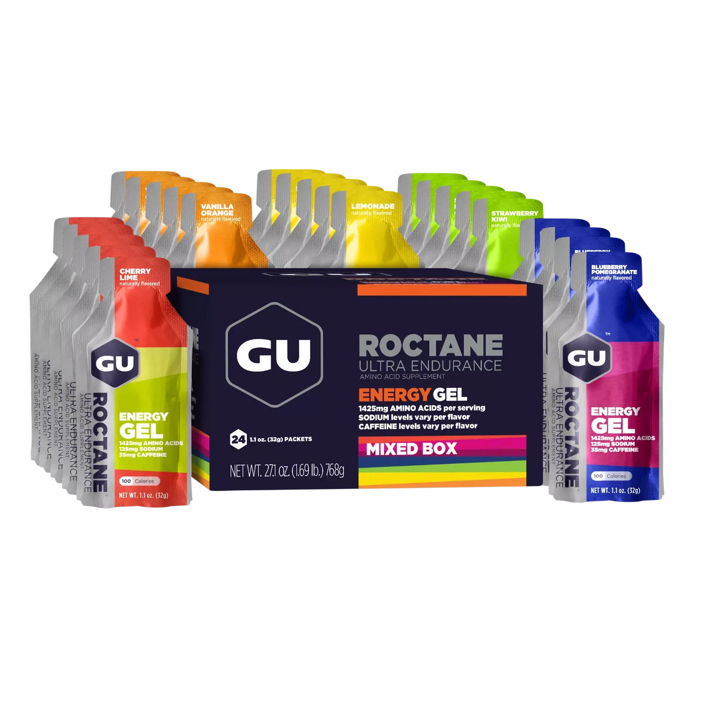 Roctane Gel Energía, Surtido (24 gels 32g) – GU Energy-Wellu