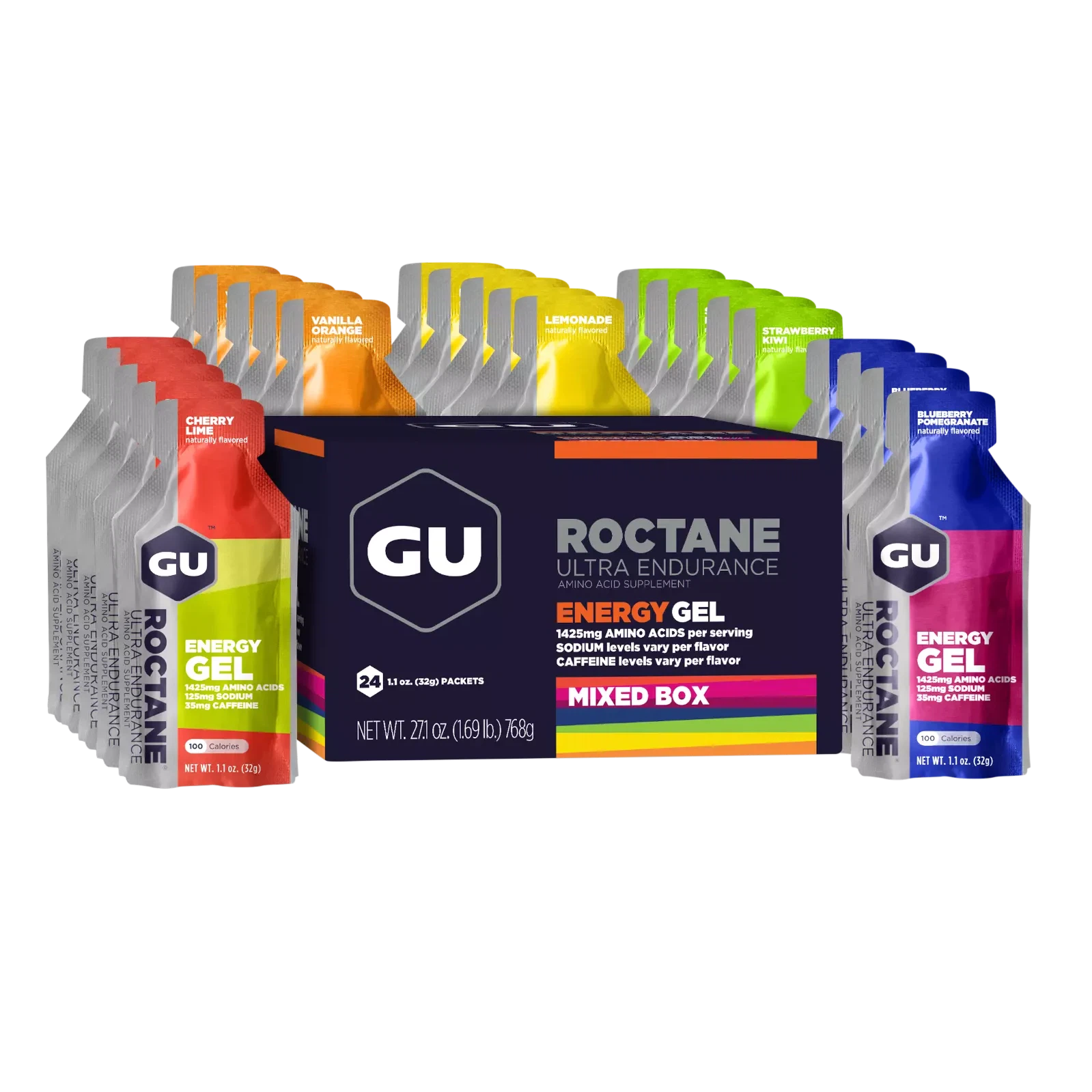 Roctane Gel Energía, Surtido (24 gels 32g) – GU Energy-Wellu