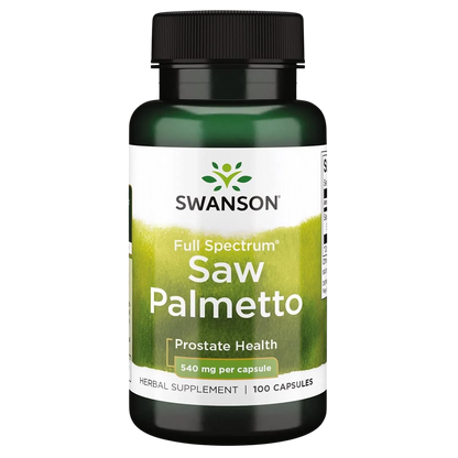 Saw Palmetto 540mg, 100 Caps – Swanson-Wellu