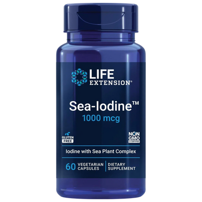 Sea-Iodine Complejo de Yodo Marino, 60Caps – Life Extension-Wellu