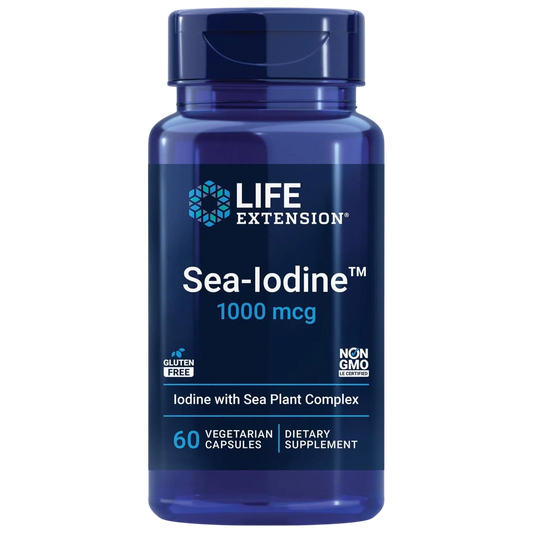 Sea-Iodine Complejo de Yodo Marino, 60Caps – Life Extension-Wellu