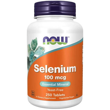 Selenio de 100 mcg, 250 Tabletas – NOW Foods-Wellu