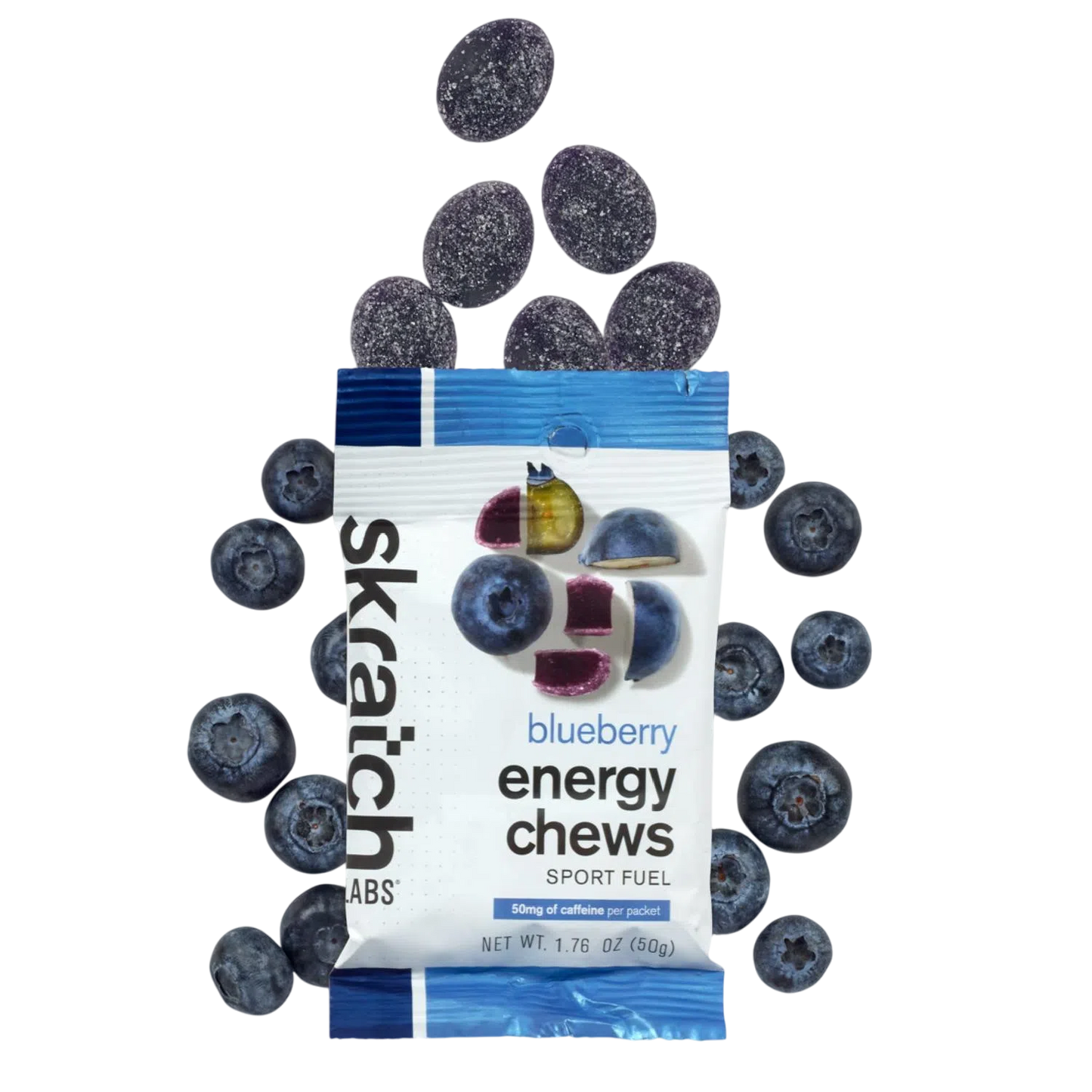 Skratch Labs Energy Chews Blueberry 50gr c/10 pz-Wellu