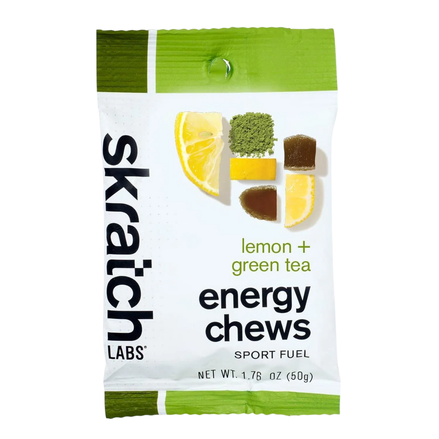 Skratch Labs Energy Chews Matcha Green Tea and Lemons 50gr-Wellu