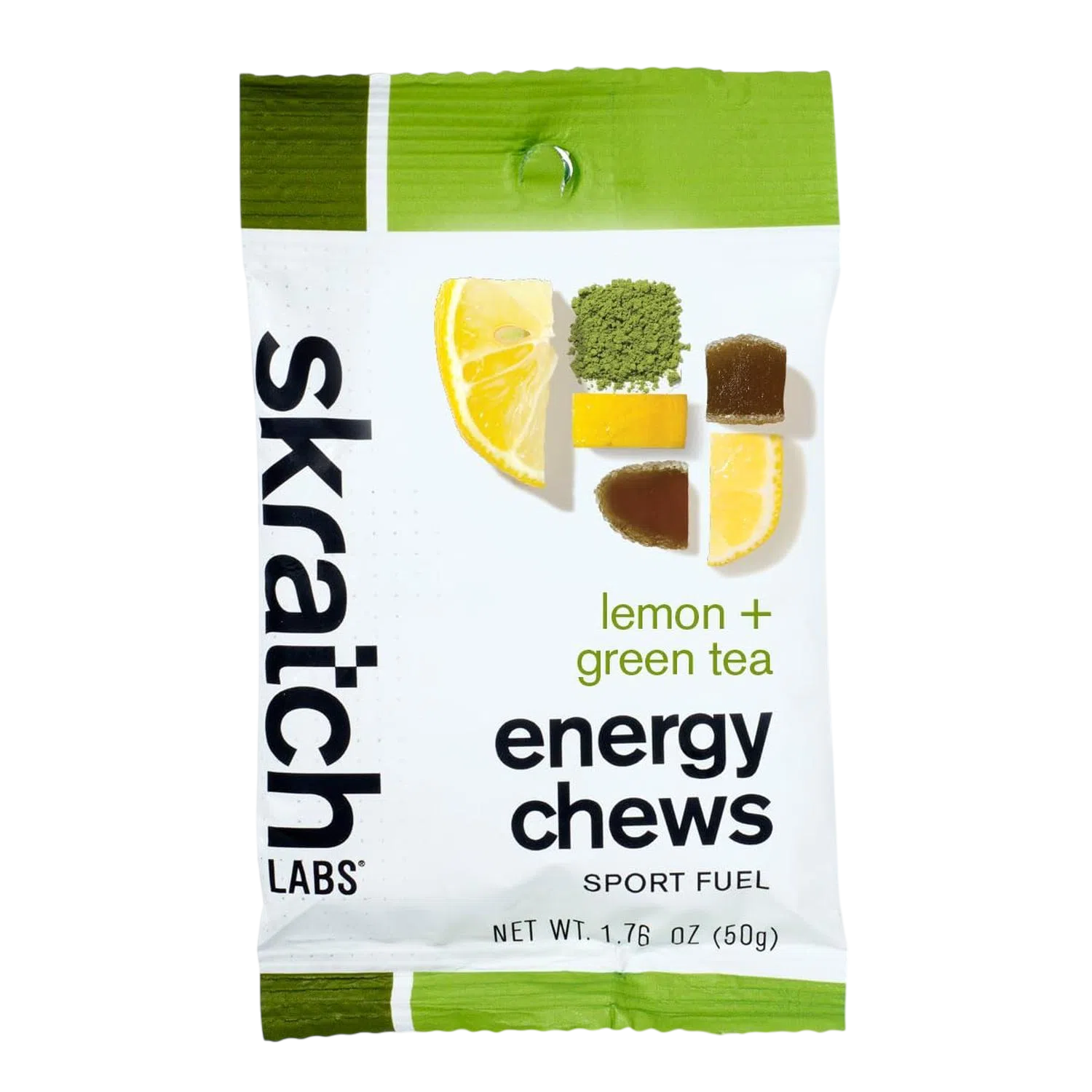 Skratch Labs Energy Chews Matcha Green Tea and Lemons 50gr-Wellu