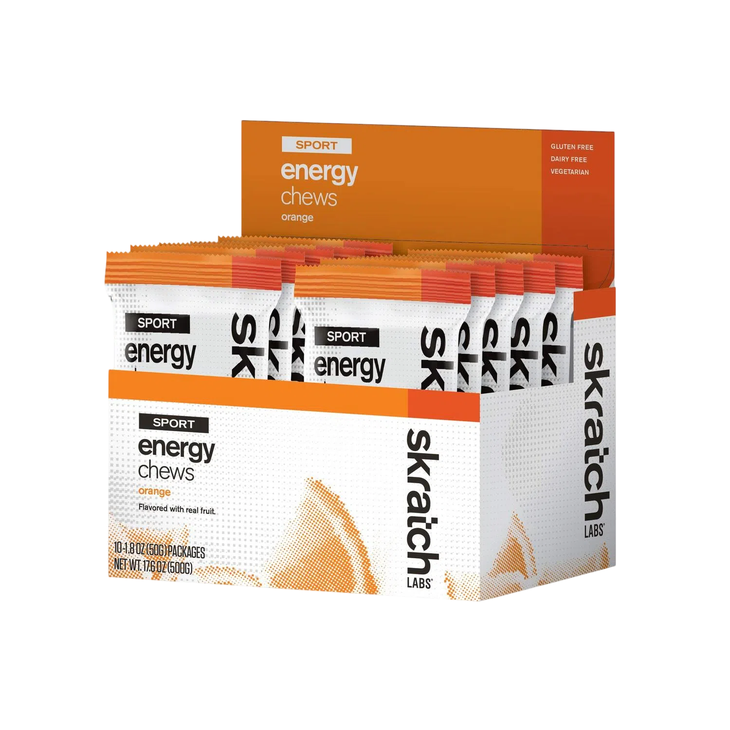 Skratch Labs Energy Chews Orange 50gr c/10 pz-Wellu