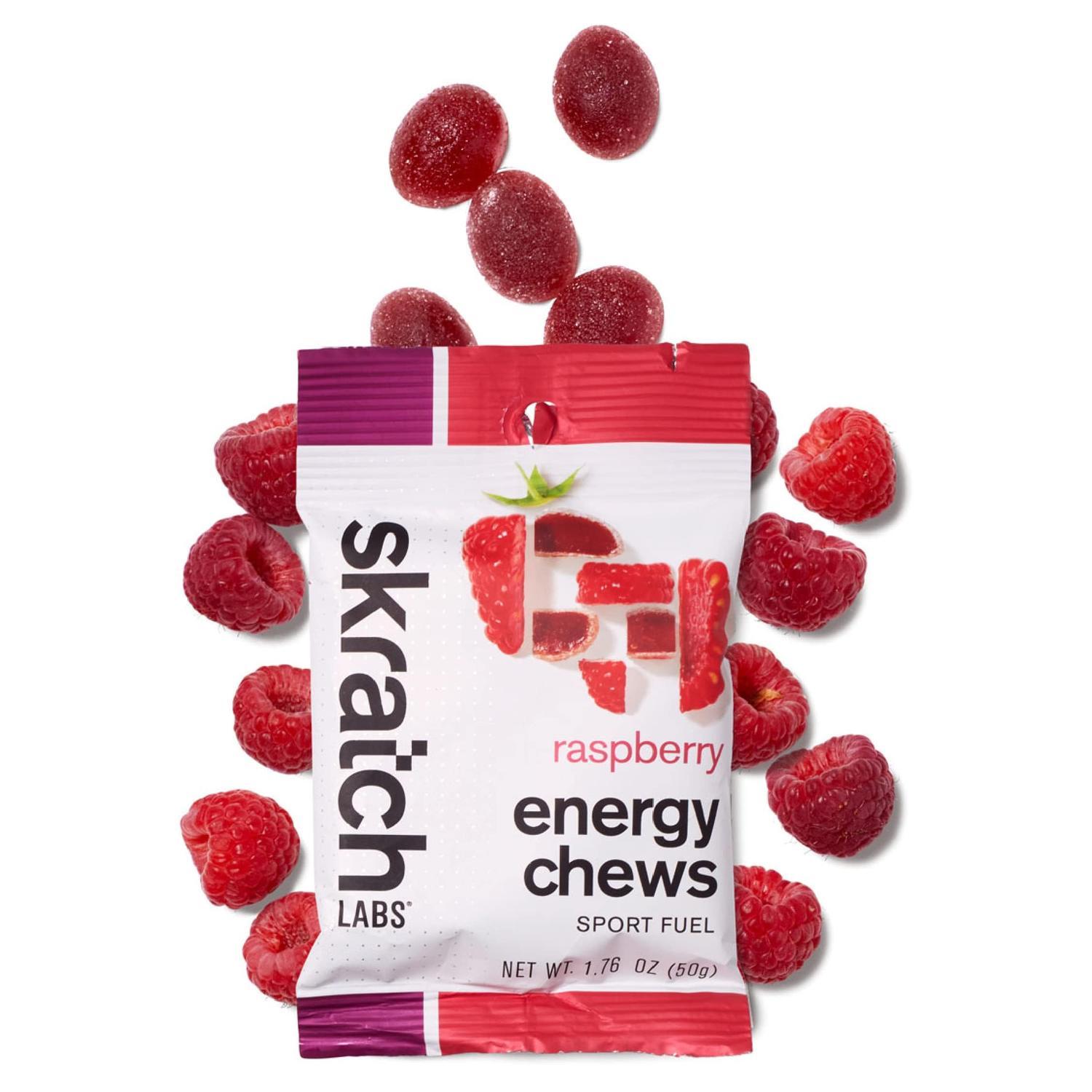 Skratch Labs Energy Chews Raspberry 50gr c/10 pz-Wellu