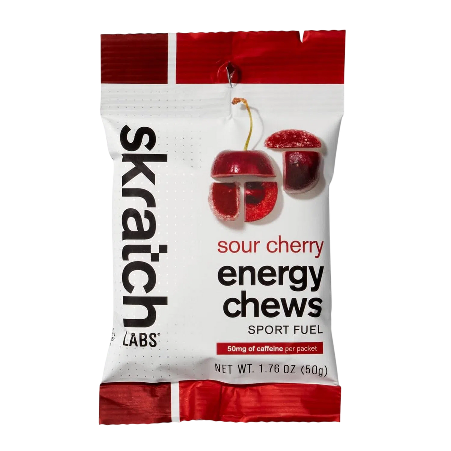 Skratch Labs Energy Chews Sour Cherry with Caffeine 50gr-Wellu