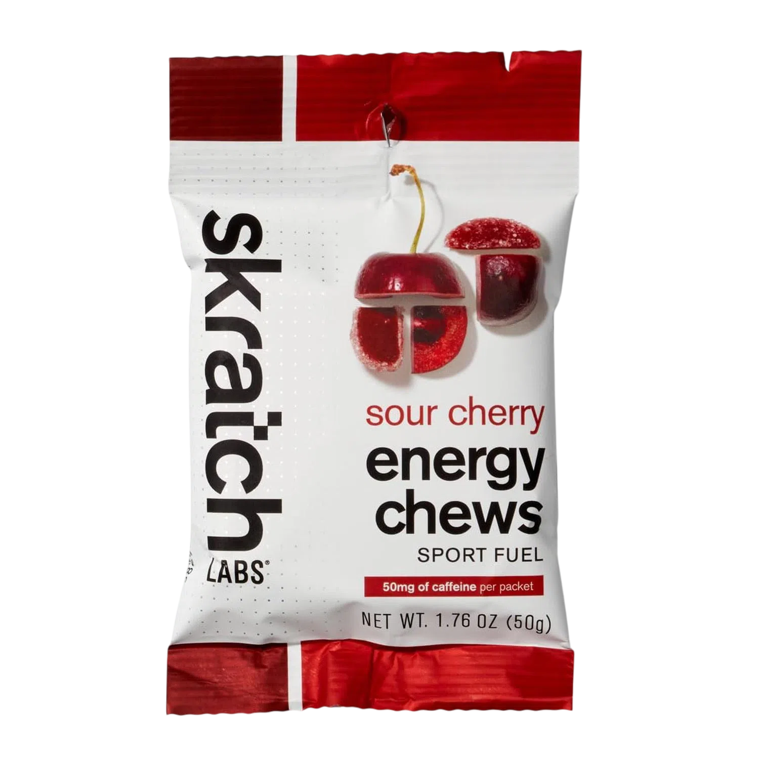 Skratch Labs Energy Chews Sour Cherry with Caffeine 50gr-Wellu