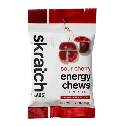 Skratch Labs Energy Chews Sour Cherry with Caffeine 50gr-Wellu