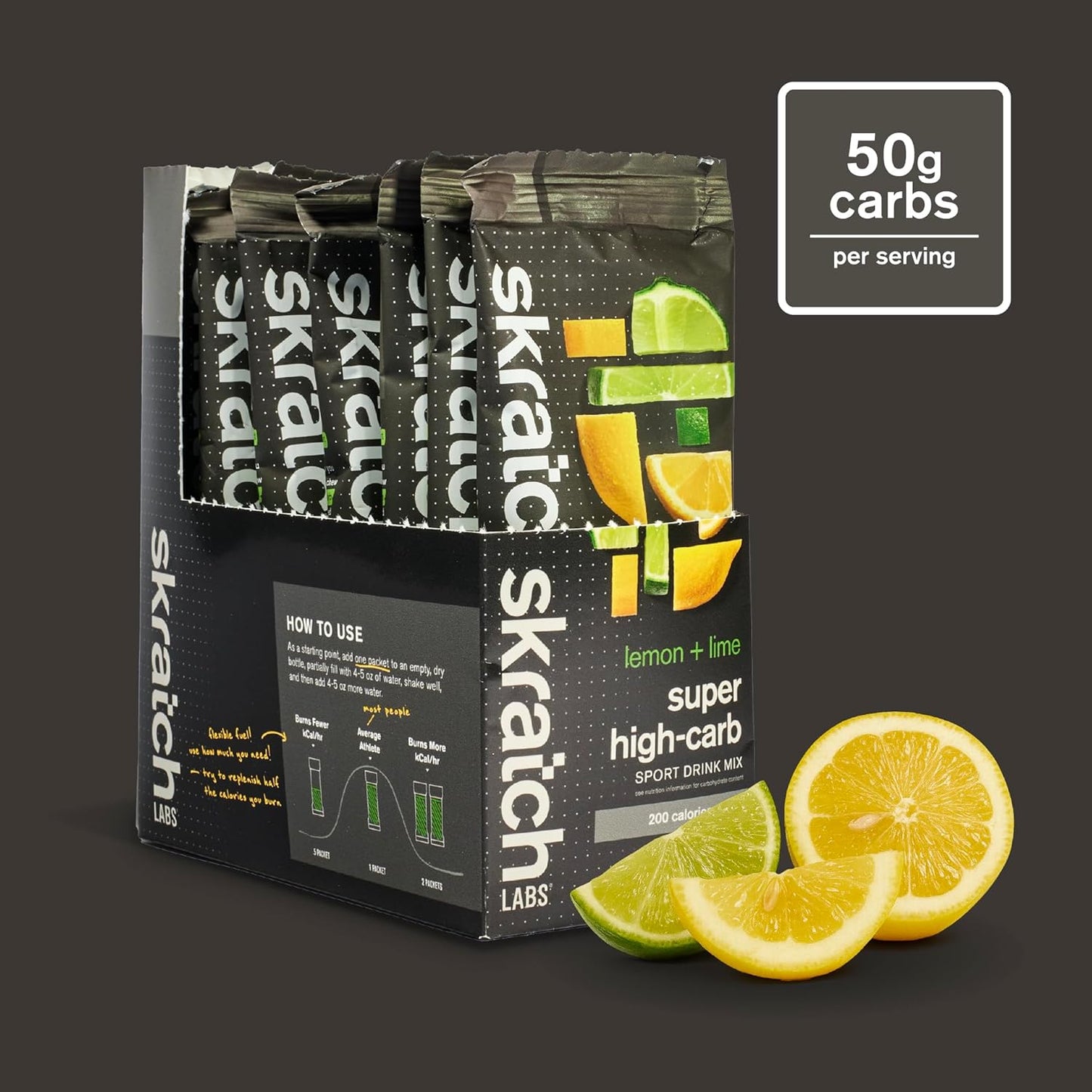 Skratch Labs Hydration Super High Carb Sport Drink Mix 53 gr (Caja c/8 sobres)