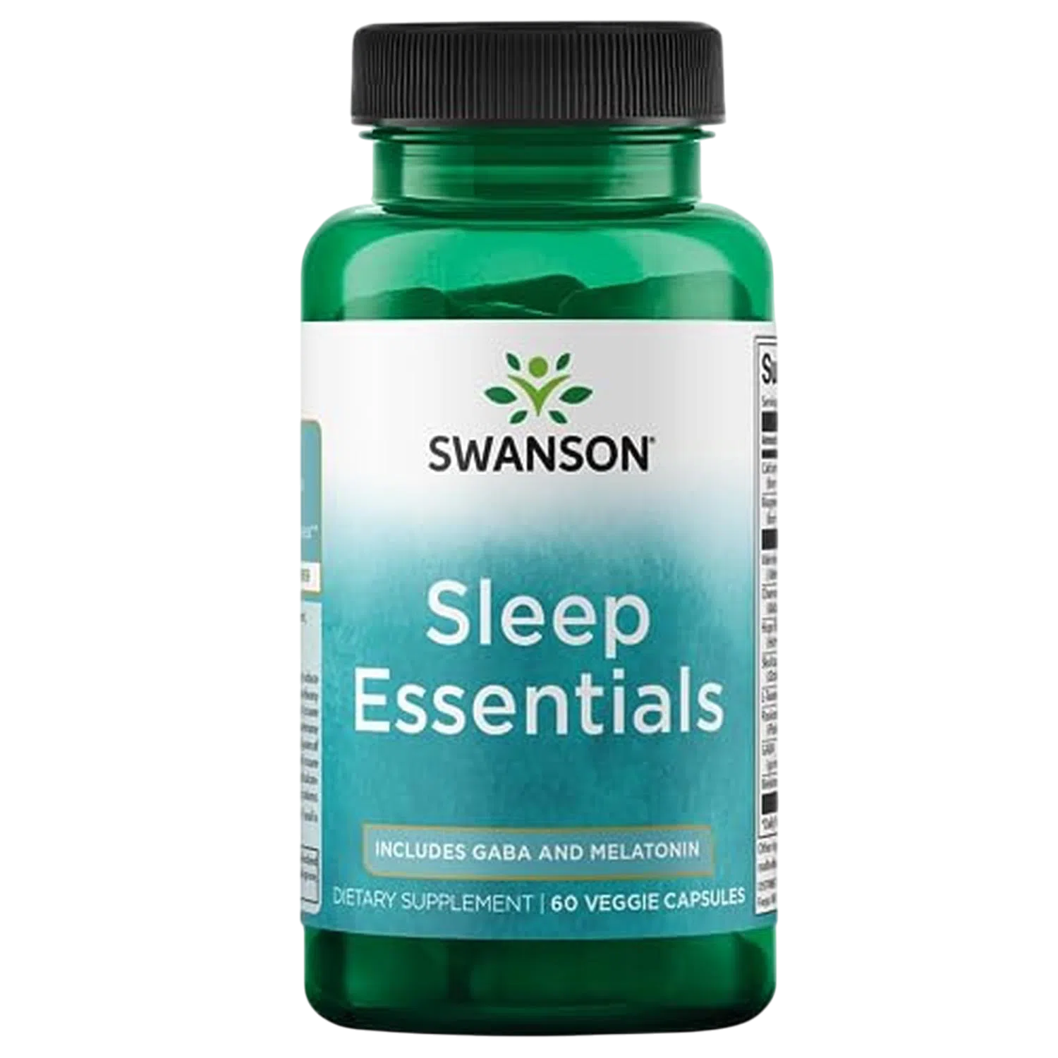 Sleep Essentials GABA y Melatonina, 60 Capsulas – Swanson-Wellu