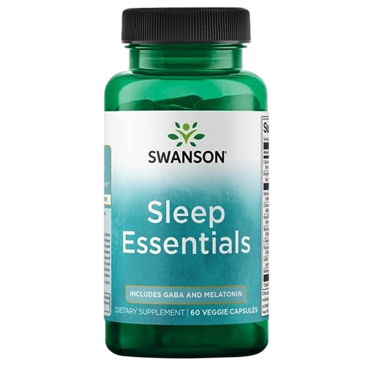 Sleep Essentials GABA y Melatonina, 60 Capsulas – Swanson-Wellu