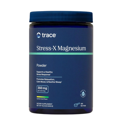 Stress-X Powder 350mg, 448gr (Lemon Lime) – Trace Minerals-Wellu