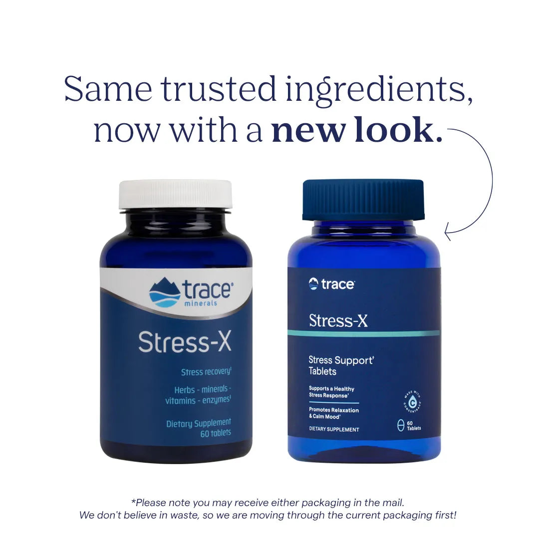 Stress-X Tablets, 60 tabletas – Trace Minerals-Wellu