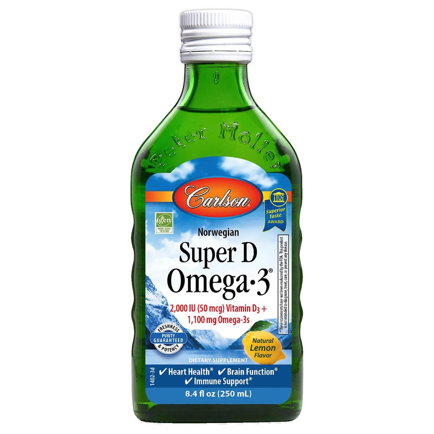 Super D Omega 3 (Aceite De Bacalao), 250ml – Carlson Labs-Wellu