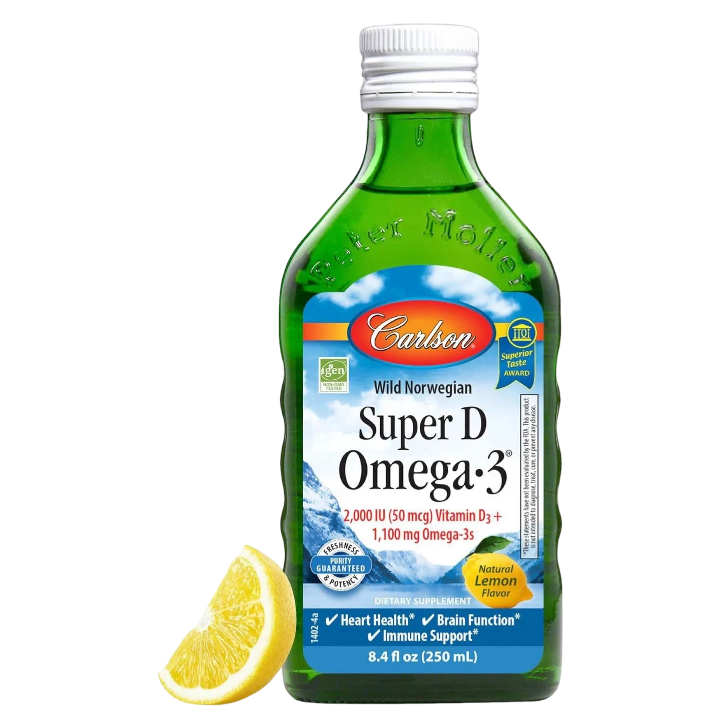 Super D Omega 3 (Aceite De Bacalao), 250ml – Carlson Labs-Wellu