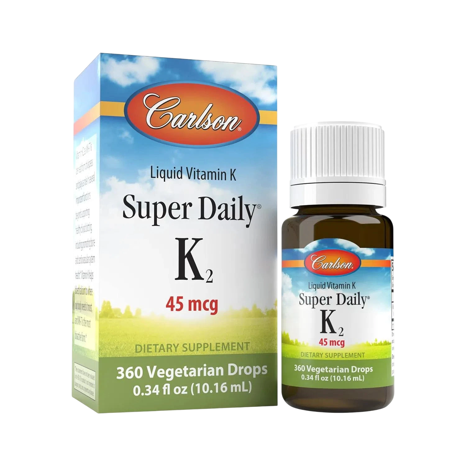 Super Daily K2, 10.16 ml – Carlson Labs-Wellu