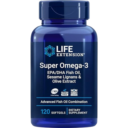 Super Omega-3, 120 Softcaps – Life Extension-Wellu