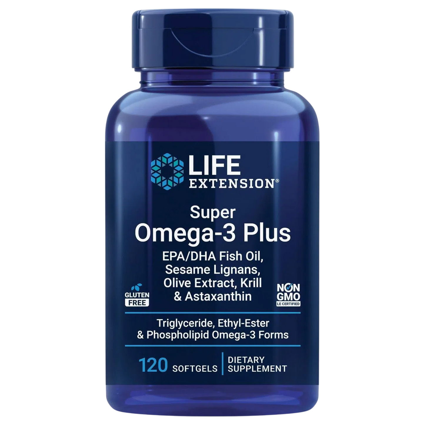 Super Omega-3 Plus EPA/DHA Aceite de Pescado, 120 Cápsulas – Life Extension-Wellu