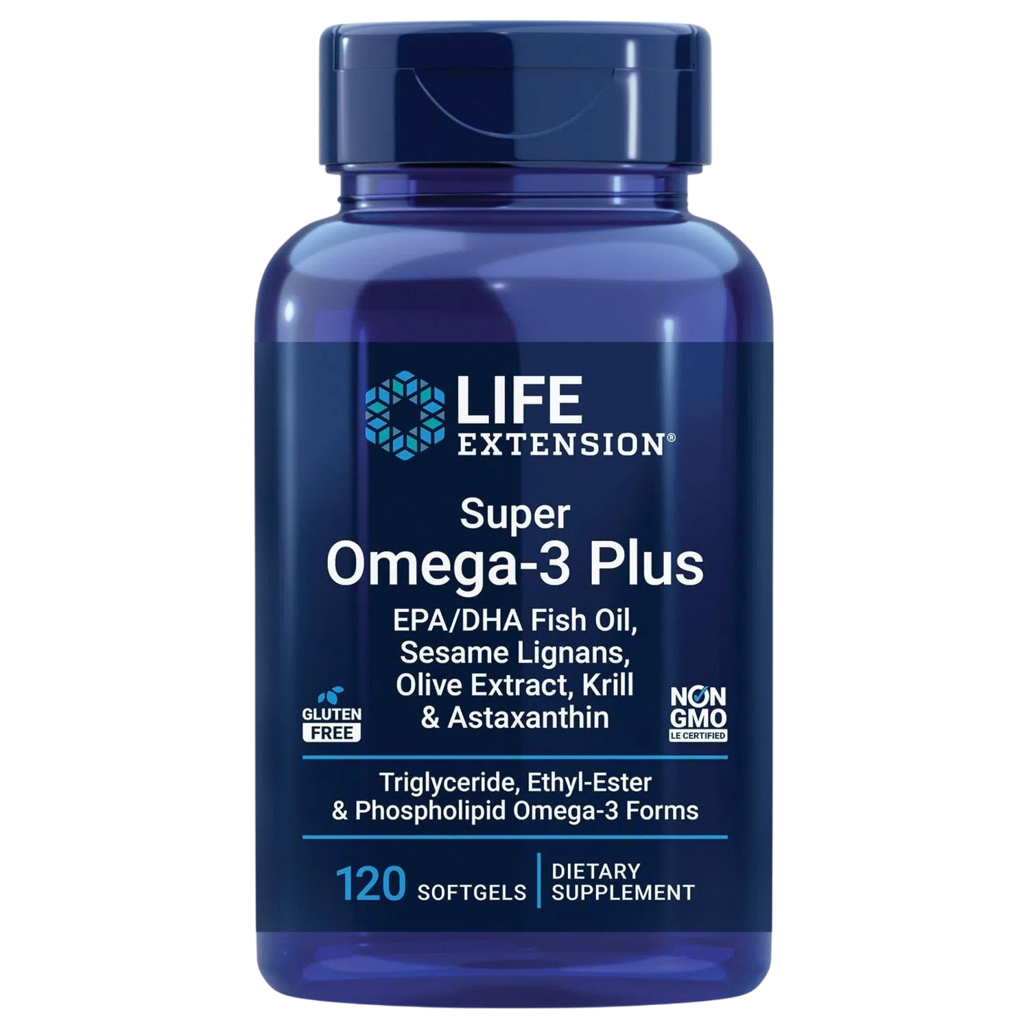 Super Omega-3 Plus EPA/DHA Aceite de Pescado, 120 Cápsulas – Life Extension-Wellu