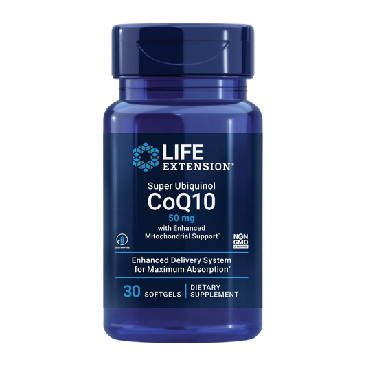 SuperUbiquinol CoQ-10 50 mg, 30 Softcaps – Life Extension-Wellu