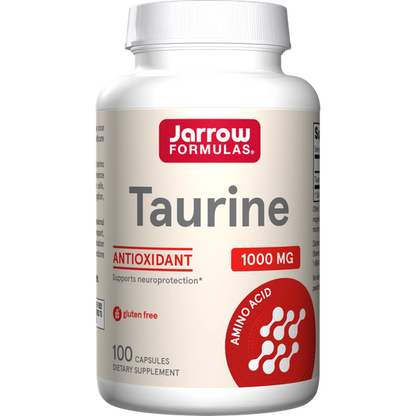 Taurina 1000mg, 100 Cápsulas – Jarrow Formulas-Wellu