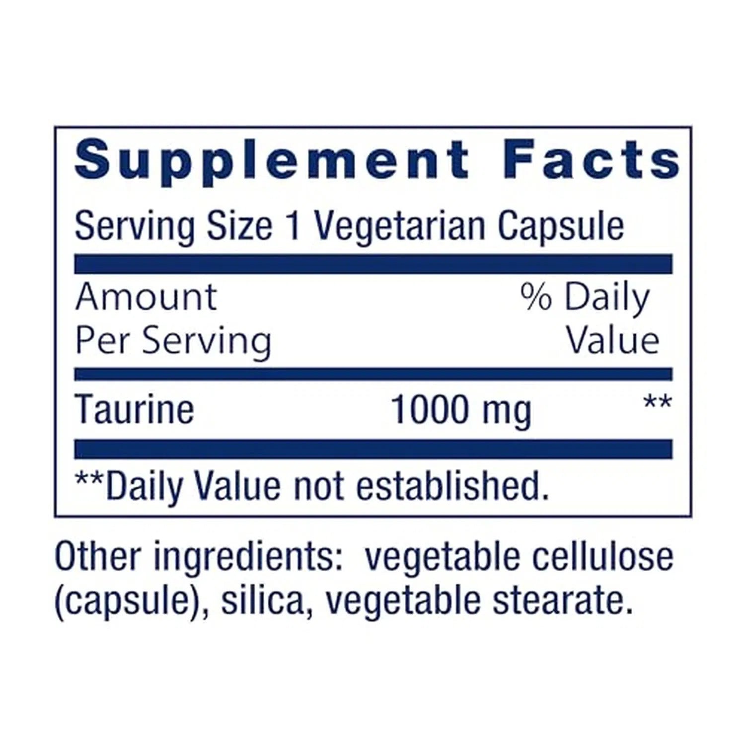 Taurina 1000mg, 90 vcaps – Life Extension-Wellu