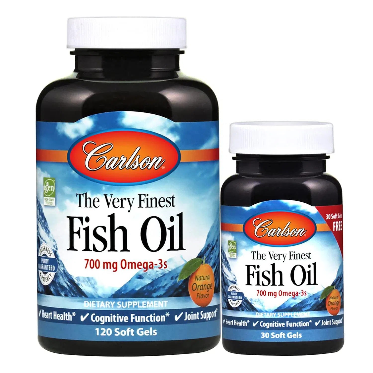 The Very Finest Fish Oil (1,000 mg), 120 + 30 Softgels – Carlson Labs-Wellu