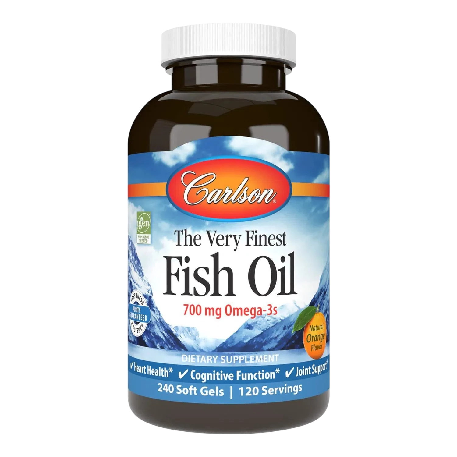 The Very Finest Norwegian Fish Oil 1000 mg, 240 Softg – Carlson Labs-Wellu