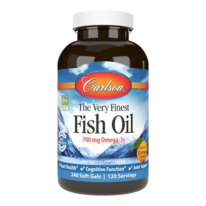 The Very Finest Norwegian Fish Oil 1000 mg, 240 Softg – Carlson Labs-Wellu