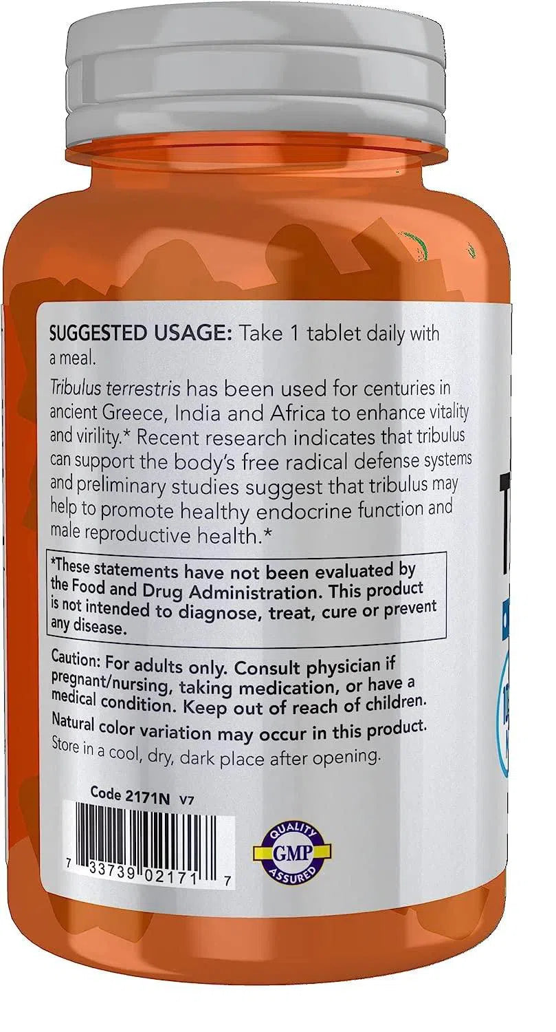 Tribulus (Tribulus terrestris) 1,000 mg, Double Strength, 90 Tablets-Wellu