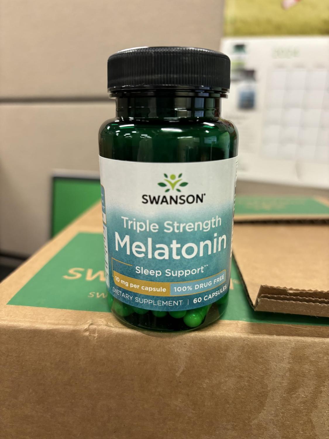 Triple Fuerza Melatonina 10mg, 60 Caps – Swanson-Wellu