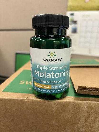 Triple Fuerza Melatonina 10mg, 60 Caps – Swanson-Wellu