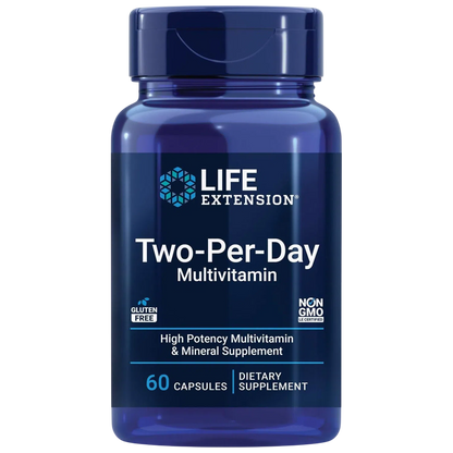 Two Per Day Multivitamínico, 60 Tabs – Life Extension-Wellu