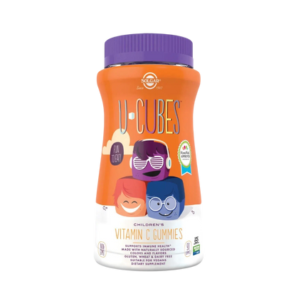 U-Cubes Vitamina C para Niños, 90 Gomitas – Solgar-Wellu