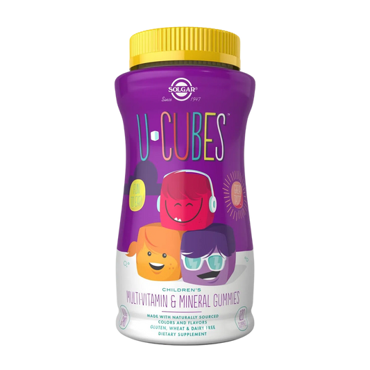 U Cubes Vitamina y Minerales Niños, 120 Gomitas – Solgar-Wellu