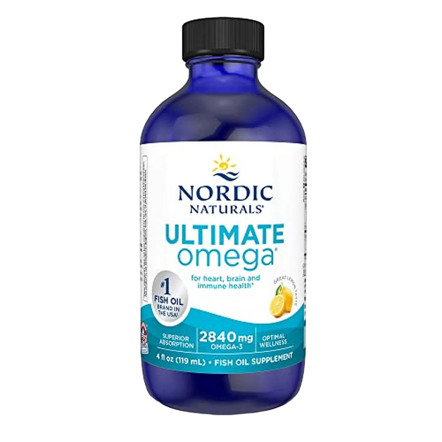 Ultimate Omega (2,840 mg Omega 3 Líquido), 4 fl oz / 119 ml – Nordic Naturals-Wellu