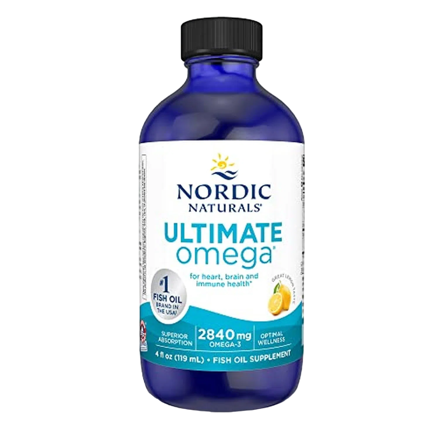 Ultimate Omega (2,840 mg Omega 3 Líquido), 4 fl oz / 119 ml – Nordic Naturals-Wellu